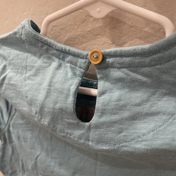 Little Bird by Jools Oliver Blue Full Of Love Short Sleeve Shirt - Picture 5 of 6